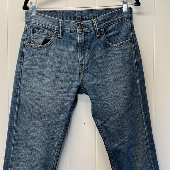 Levi’s 527 Straight Leg Denim Blue Jeans Fade Lines Tag Reads 30 X 30 - Picture 3 of 15